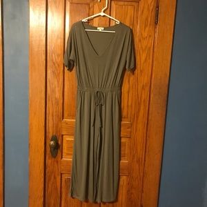 Olive green jumpsuit